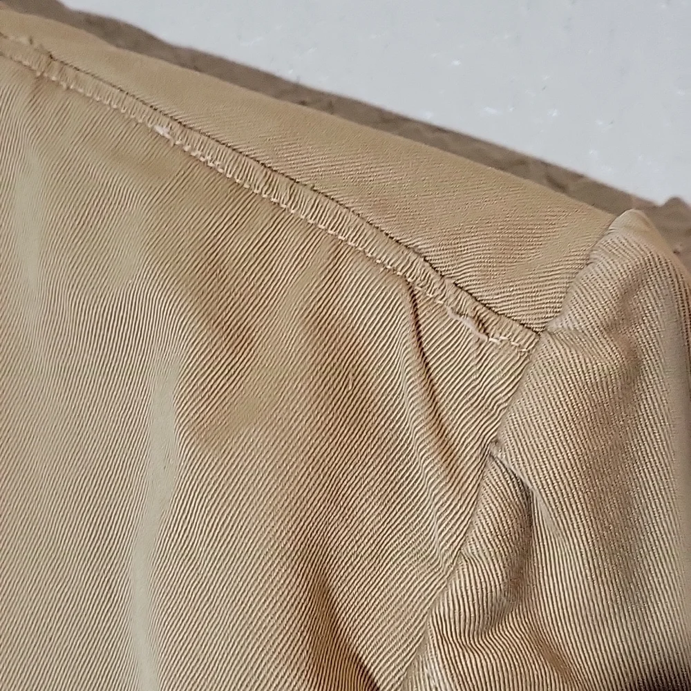 VINTAGE Military Jacket w Patch Cargo Pockets 38